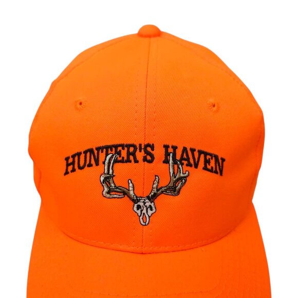 Hunters Haven Blaze Orange Snapback Cap Trucker Baseball Hunting Embroidered Hat - Picture 7 of 14